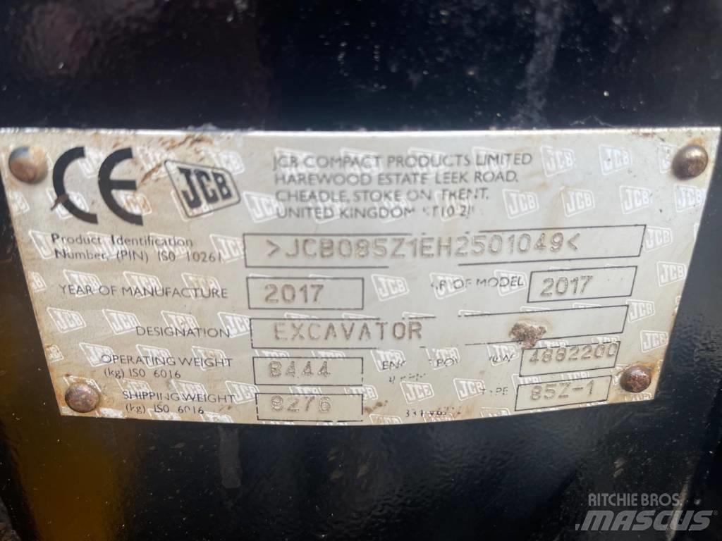 JCB 85 Z Escavadoras Midi 7t - 12t