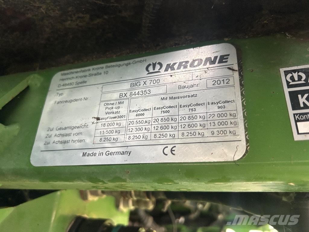 Krone Big X 700 Ceifeiras de forragem
