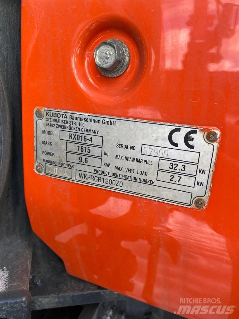 Kubota KX016-4 Mini Escavadoras <7t