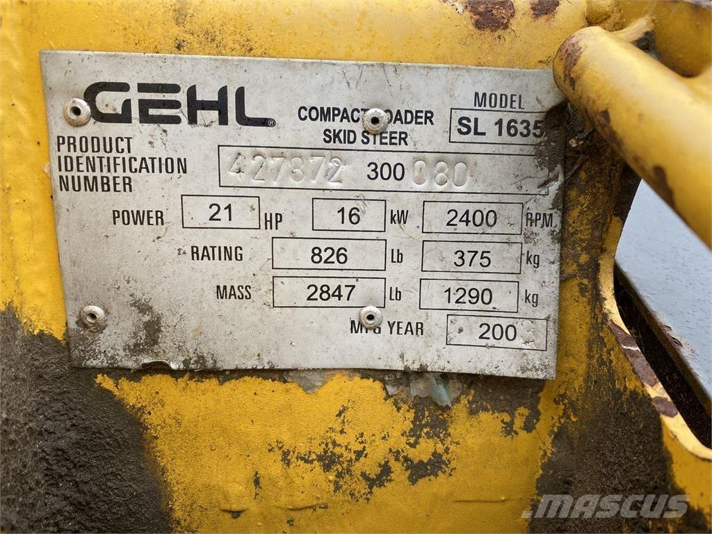 Gehl SL1650 Mini carregadoras