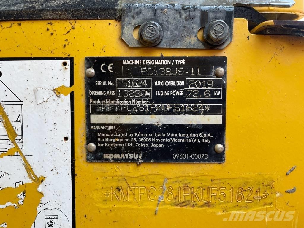 Komatsu PC 138 US-11 Escavadoras de rastos