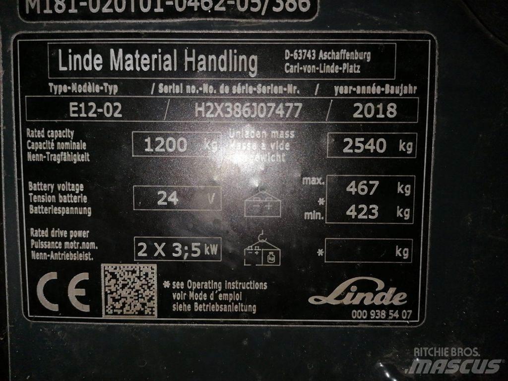 Linde E12-02 Empilhadores eléctricos