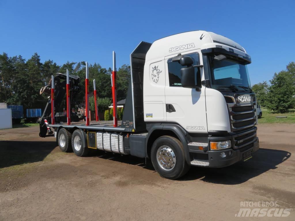 Scania G 450 Camiões de transporte de troncos