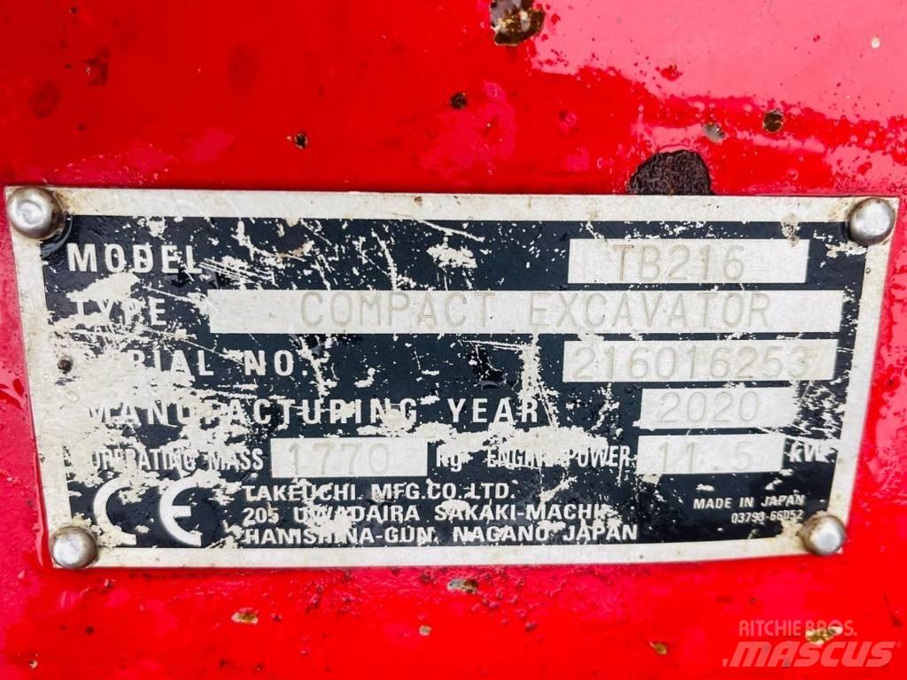 Takeuchi TB 216 Mini Escavadoras <7t