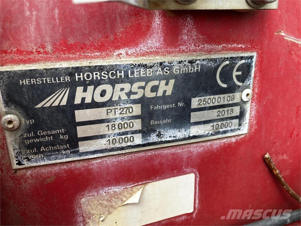 Horsch PT 270 Pulverizadores rebocados