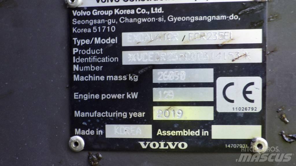 Volvo ECR235EL Escavadoras de rastos