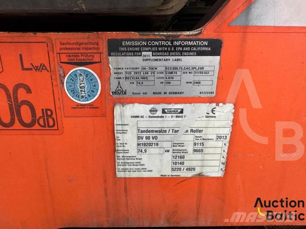 Hamm DV 90 VO Cilindros Compactadores - Outros