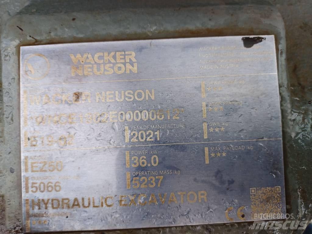 Wacker Neuson EZ50 Escavadoras de rastos