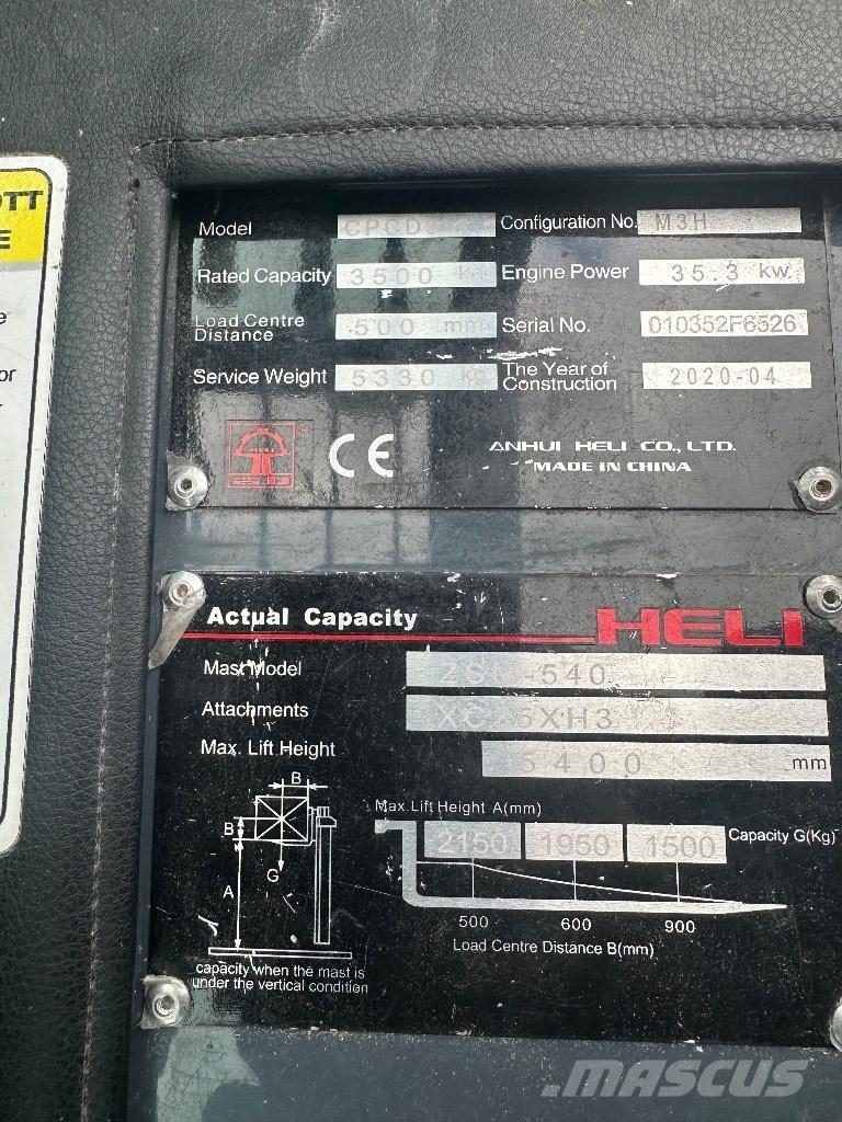 Heli CPCD 35 Empilhadores Diesel