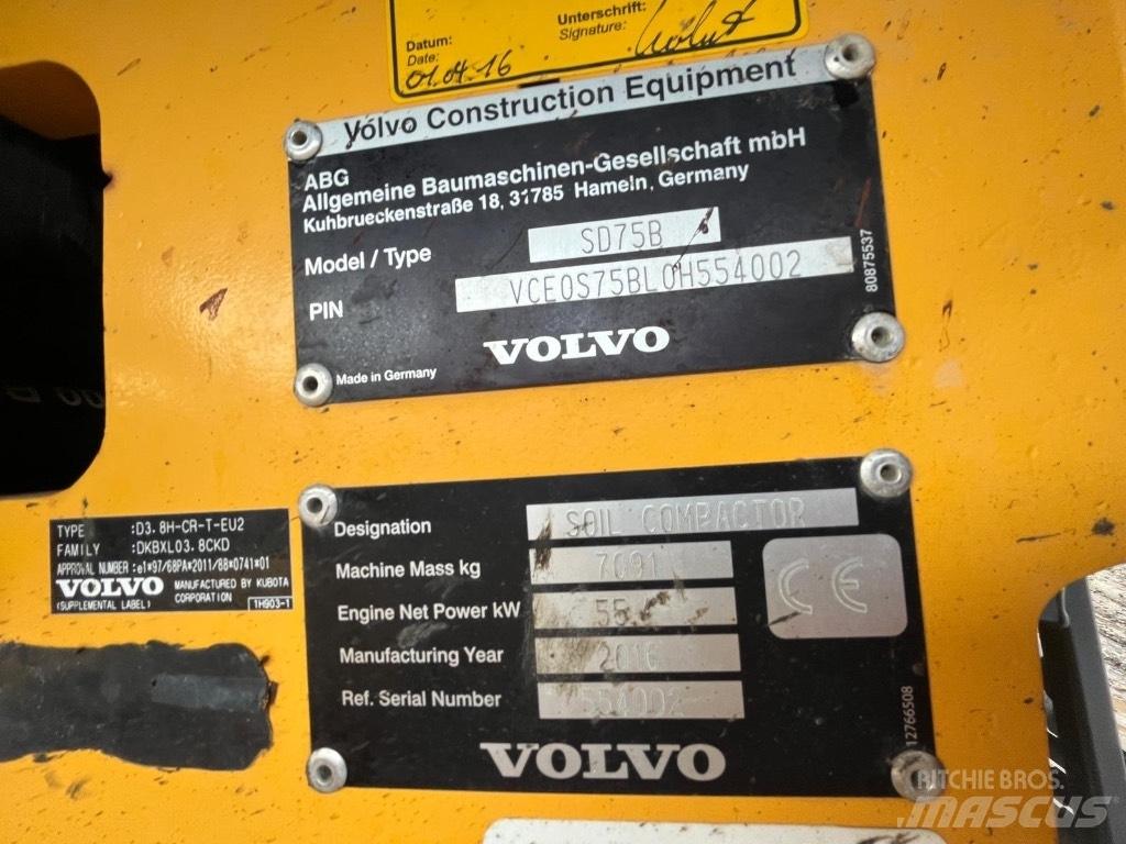 Volvo SD 75 Cilindros Compactadores monocilíndricos
