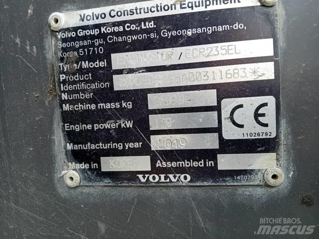 Volvo ECR235EL Escavadoras de rastos