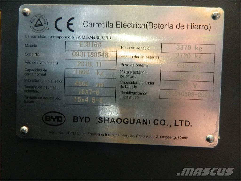 BYD ECB16C Empilhadores eléctricos