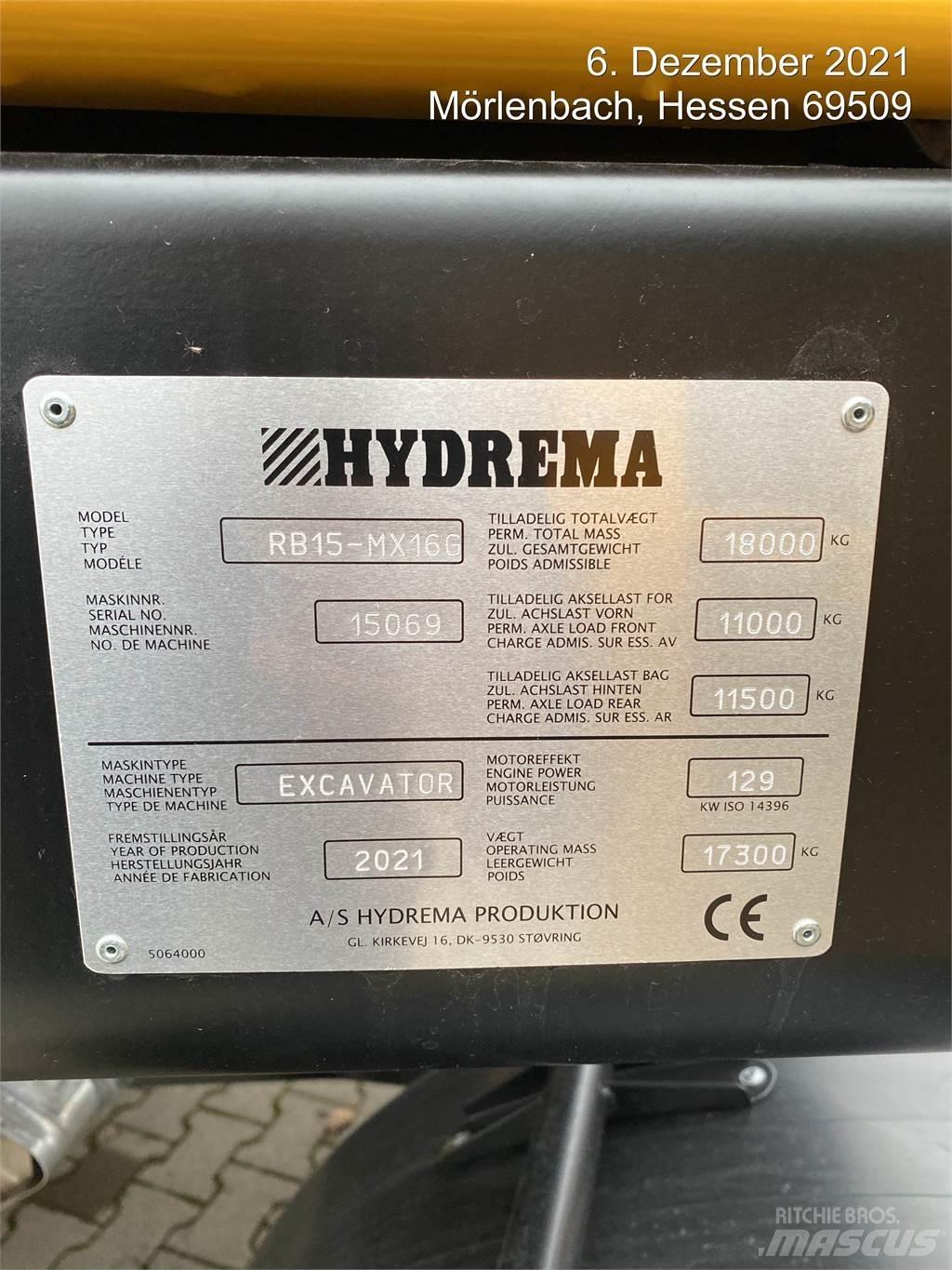Hydrema MX16G Escavadoras de rodas