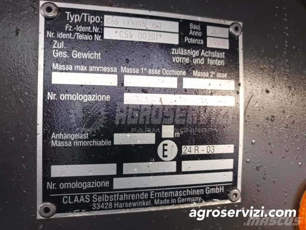 CLAAS Lexion 750 Ceifeiras debulhadoras
