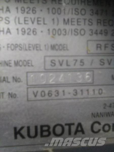 Kubota SVL 75-2 Carregadoras de direcção deslizante