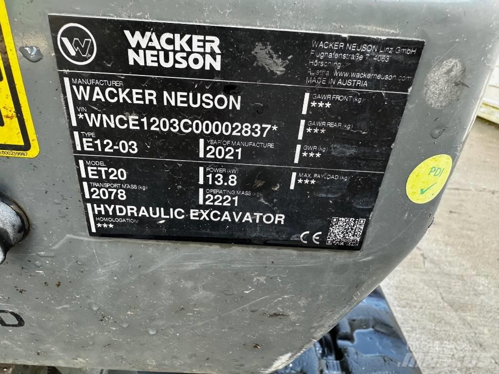 Wacker Neuson ET 20 Mini Escavadoras <7t