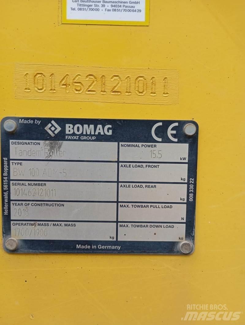 Bomag BW 100 ADM-5 Placas compactadoras