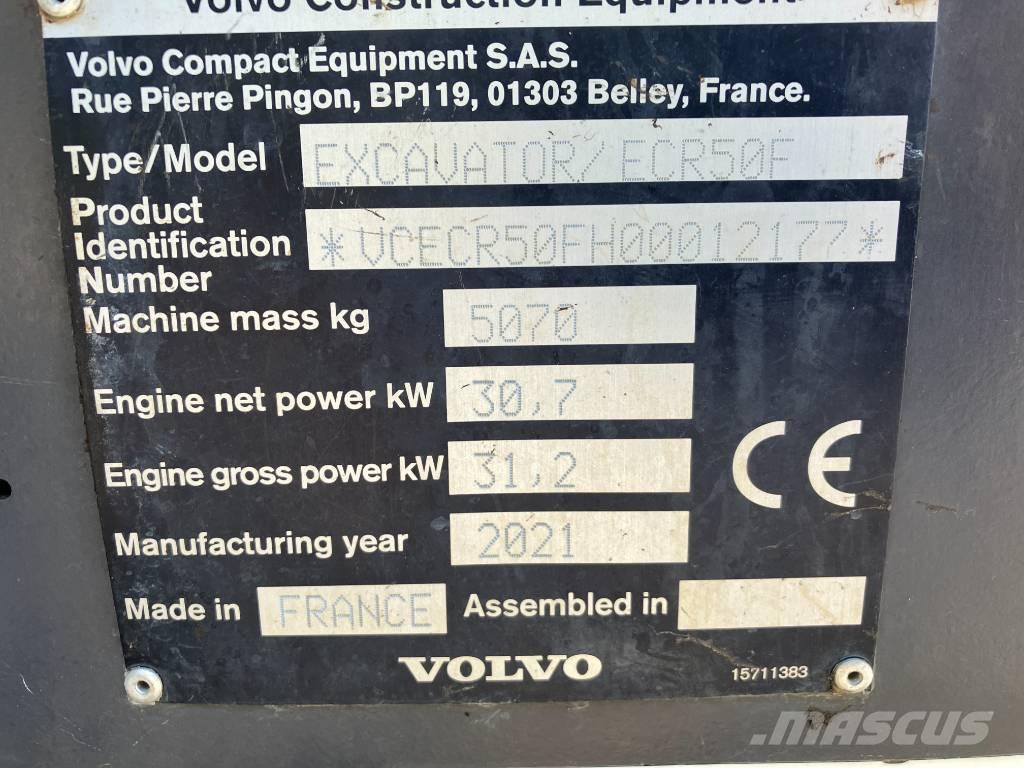 Volvo ECR 50 F Mini Escavadoras <7t