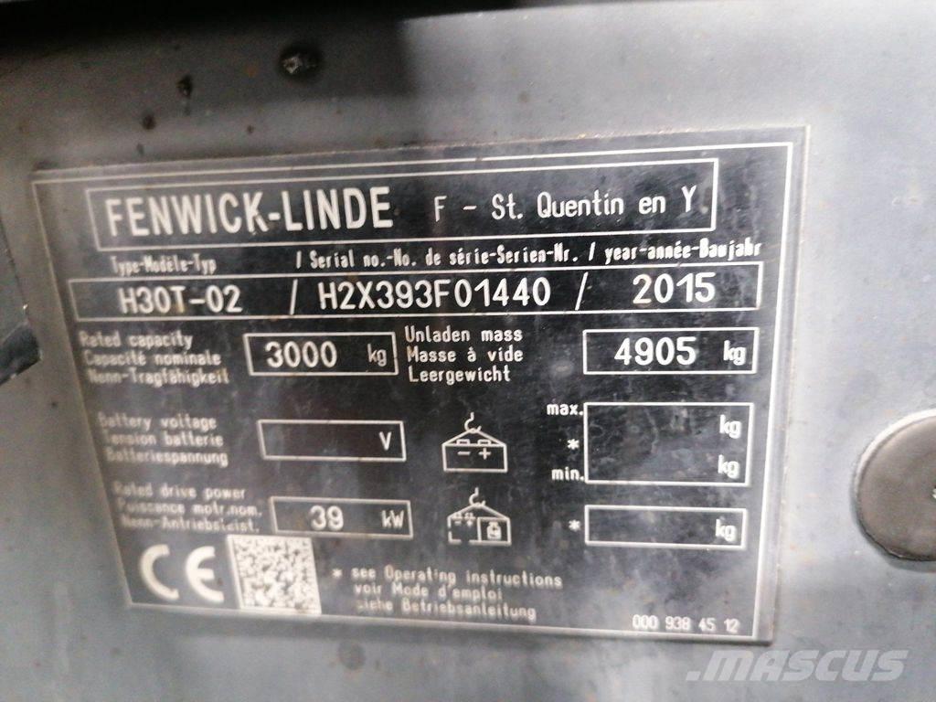Linde H30T-02 Empilhadores a gás
