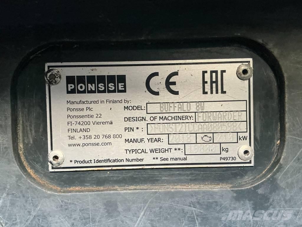 Ponsse Buffalo 8W Forwarders florestais