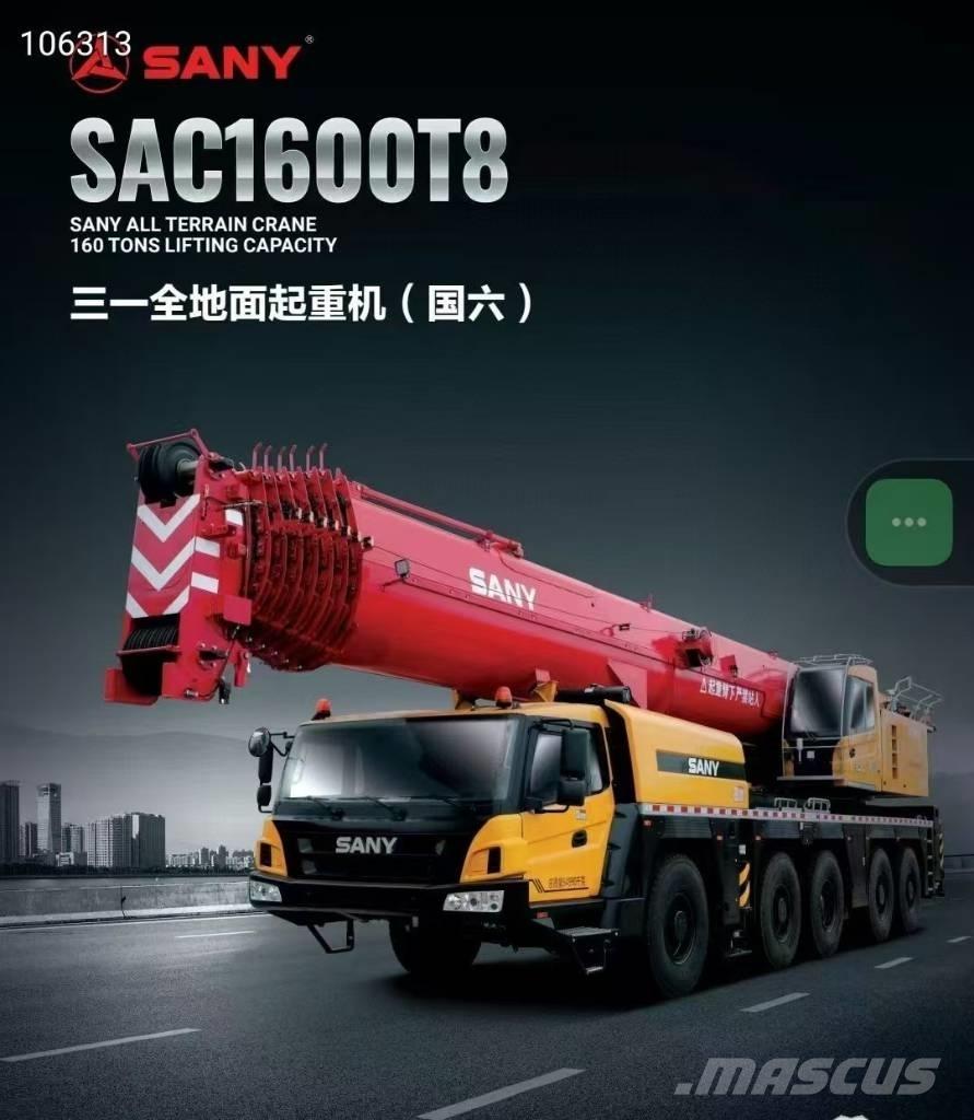 Sany SANY 160 Tons Gruas Todo terreno