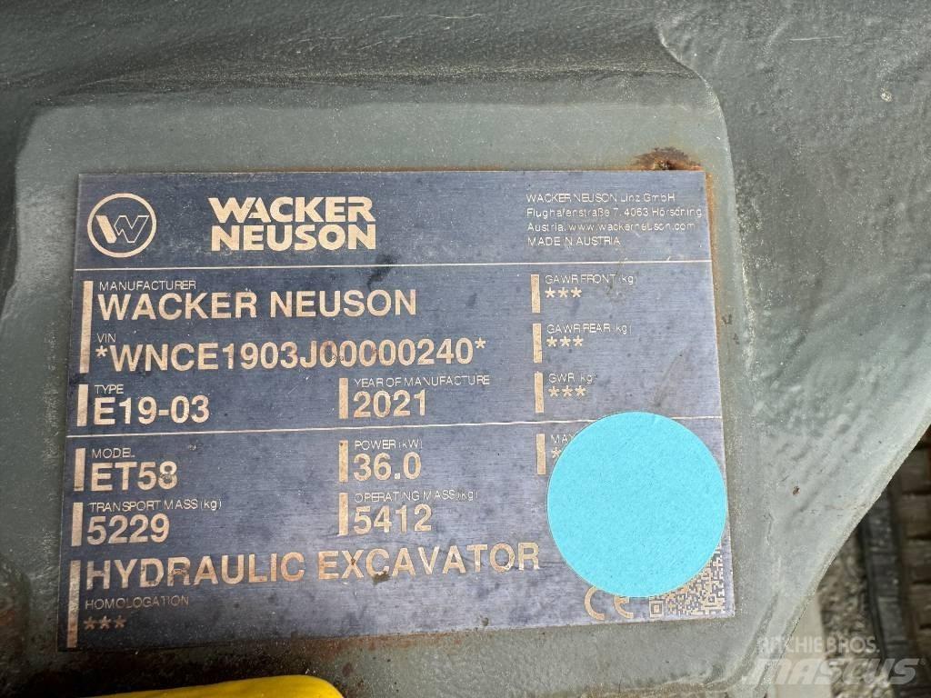 Wacker Neuson ET58 Escavadoras de rastos
