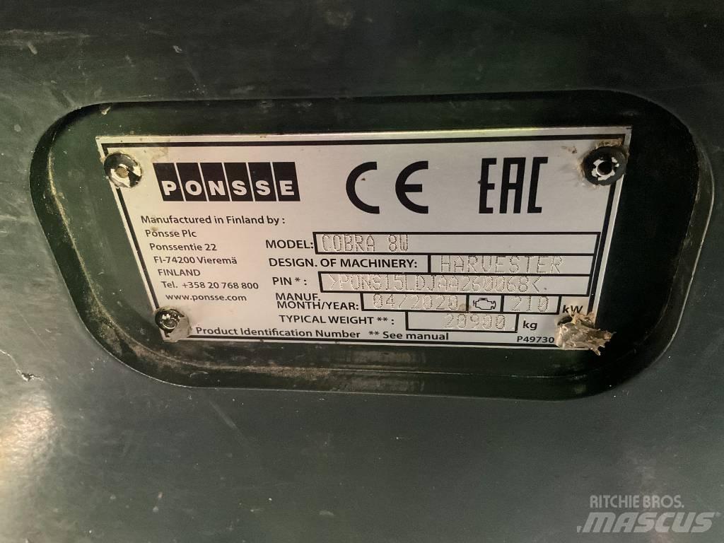 Ponsse COBRA 8W Processadores florestais