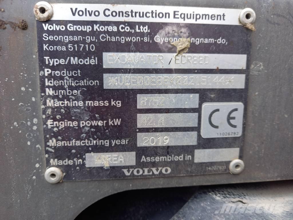 Volvo ECR 88 D Escavadoras Midi 7t - 12t