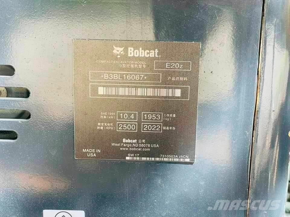 Bobcat E20z Mini Escavadoras <7t