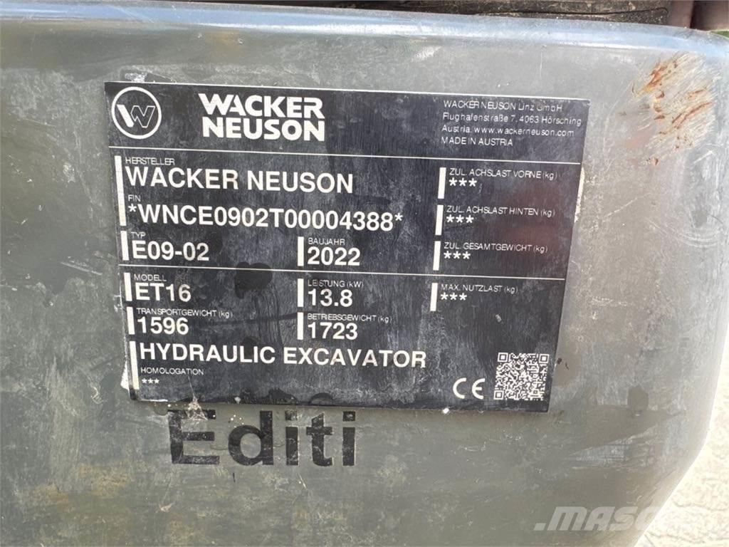 Wacker Neuson ET16 Escavadoras de rastos