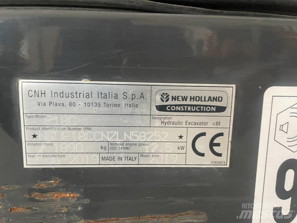 New Holland E 18 C Mini Escavadoras <7t