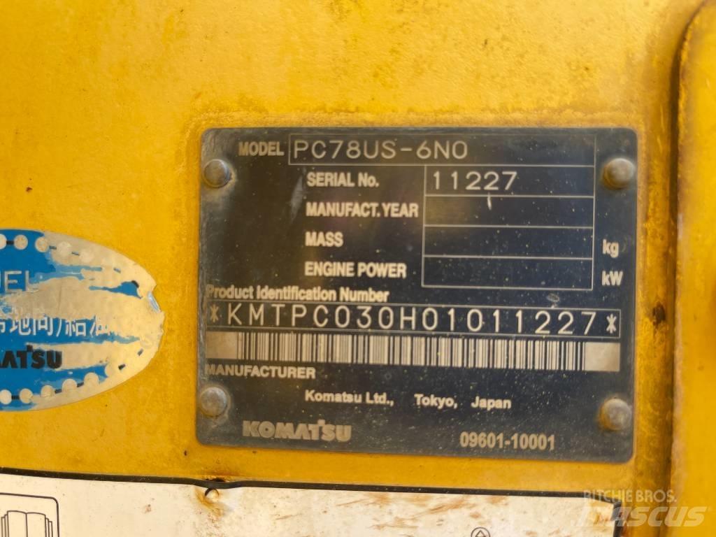 Komatsu PC78US-6N0 Escavadoras de rastos