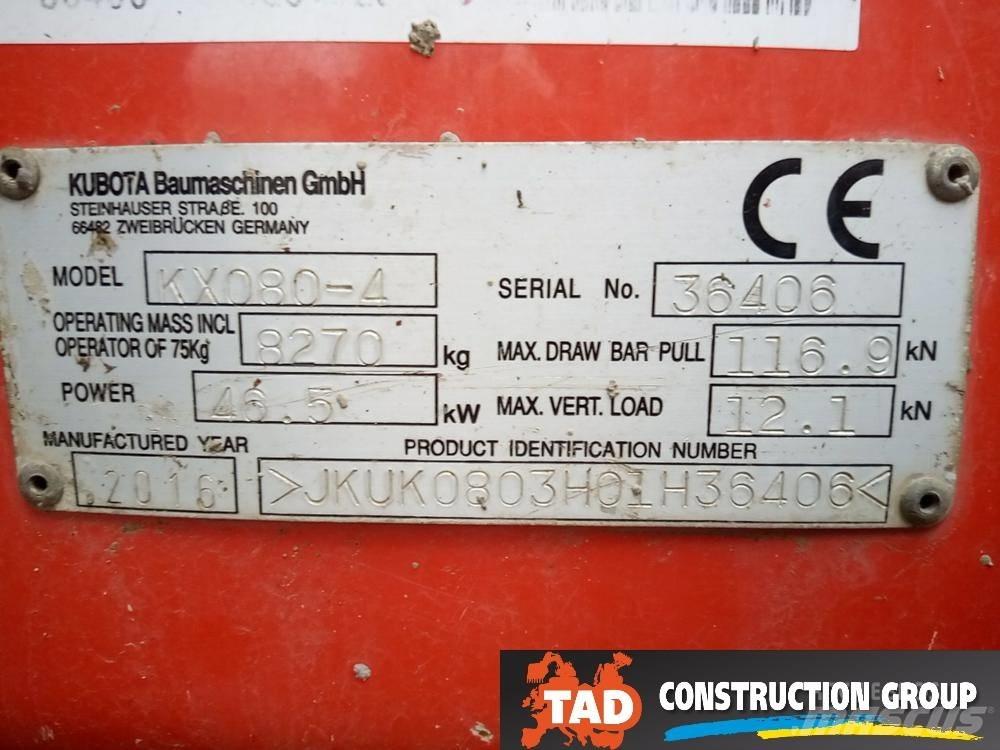 Kubota KX 080-4 Escavadoras Midi 7t - 12t
