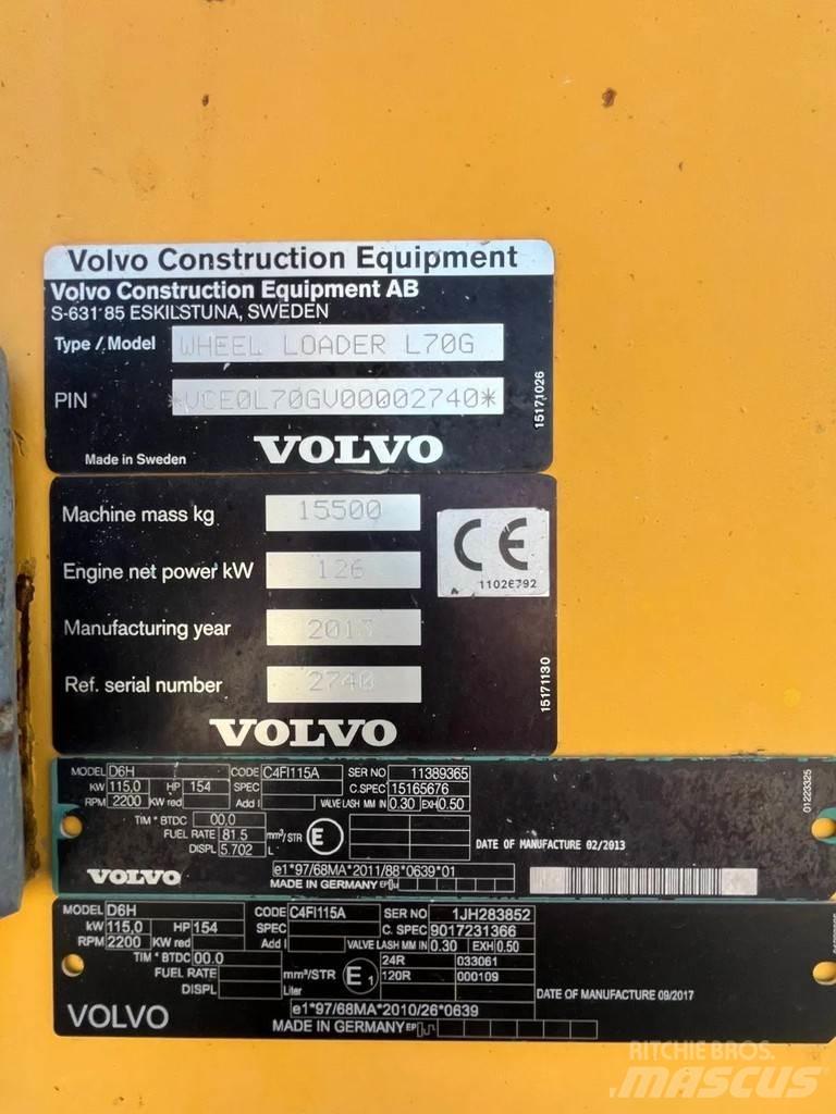 Volvo L70G Pás carregadoras de rodas