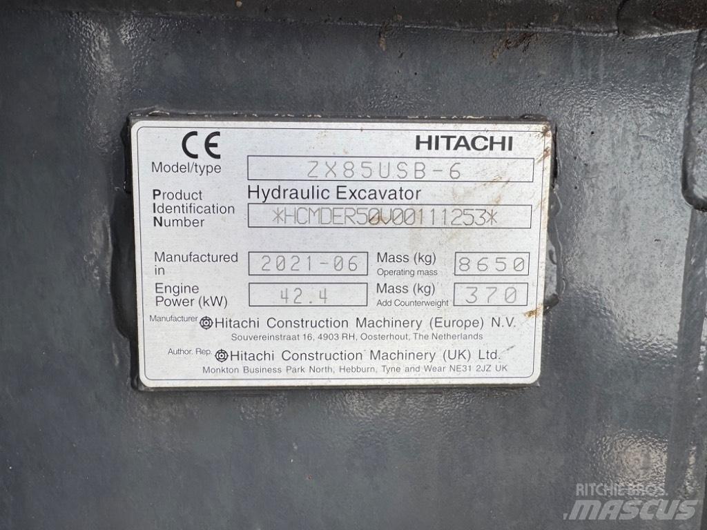 Hitachi ZX 85 US-6 Escavadoras Midi 7t - 12t