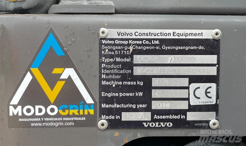 Volvo ECR 88 Mini Escavadoras <7t