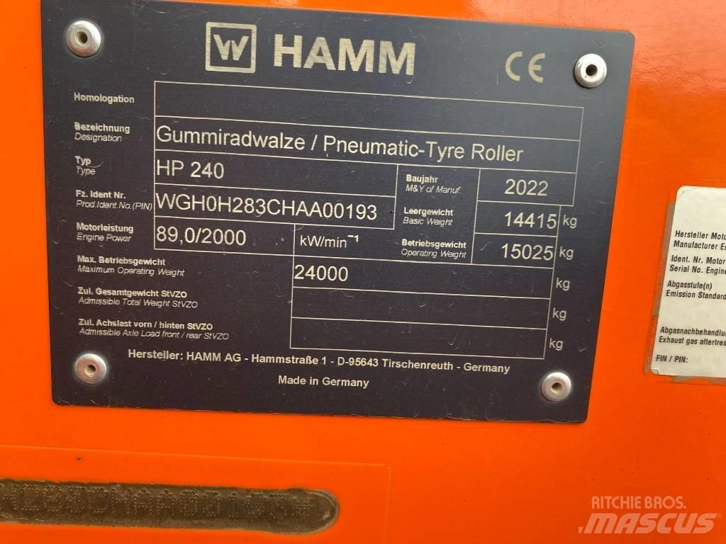 Hamm HP240 Cilindros Compactadores tandem