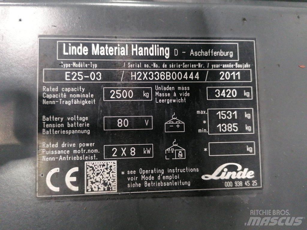 Linde E25-03 Empilhadores eléctricos