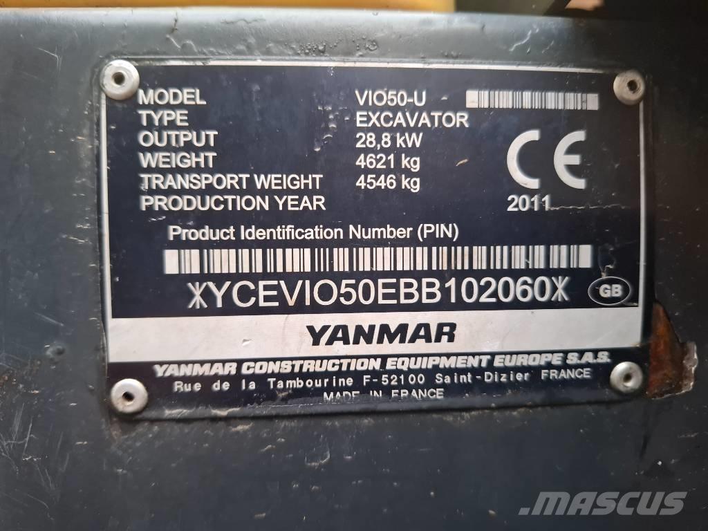 Yanmar VIO50-U Mini Escavadoras <7t