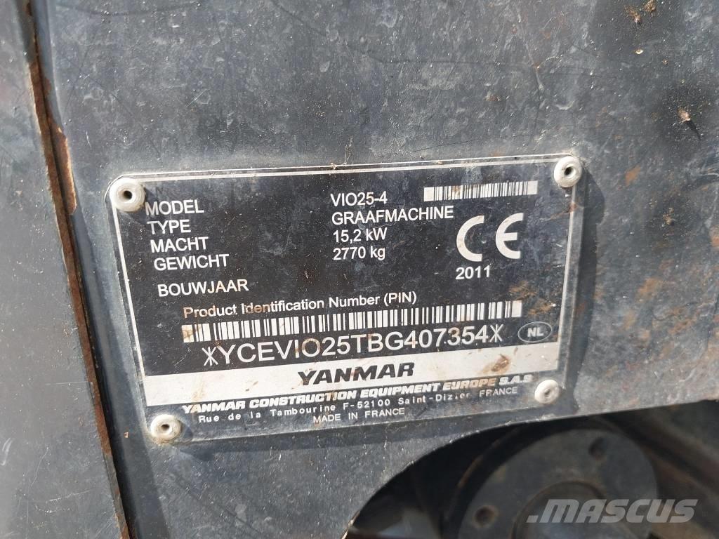 Yanmar Vio 25-4 Mini Escavadoras <7t