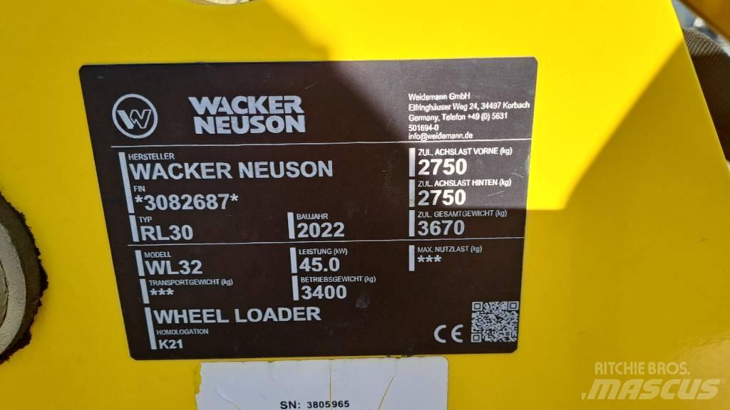 Wacker Neuson WL32 Pás carregadoras de rodas