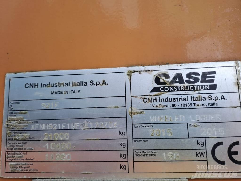 CASE 921 F Pás carregadoras de rodas