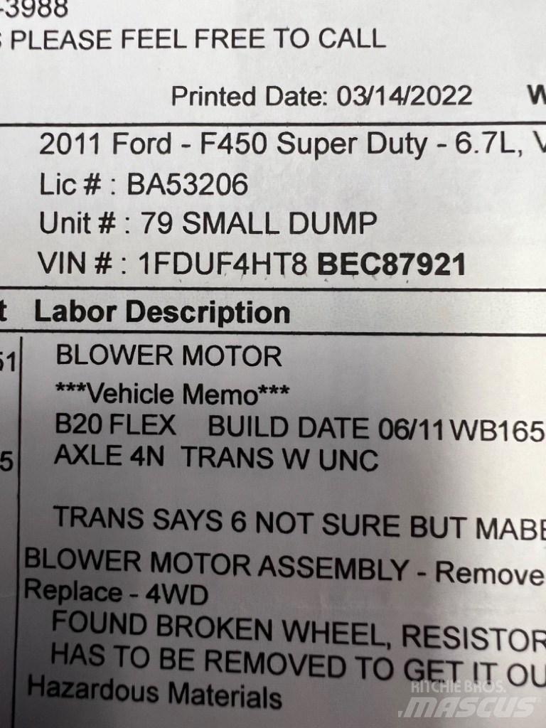 Ford F450 SUPER  DUTY Construção - Outros
