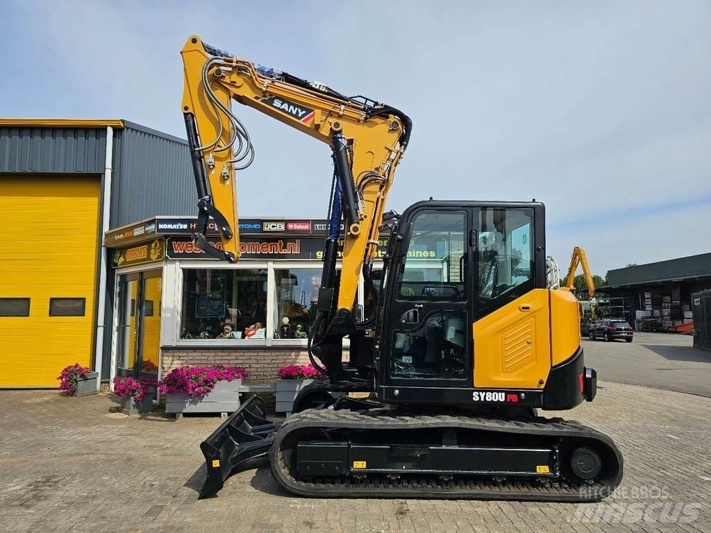 Sany SY80U Escavadoras Midi 7t - 12t