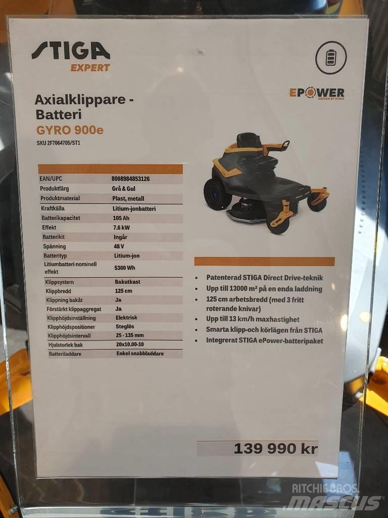 Stiga GYRO 900E DEMO Corta-Relvas Riders