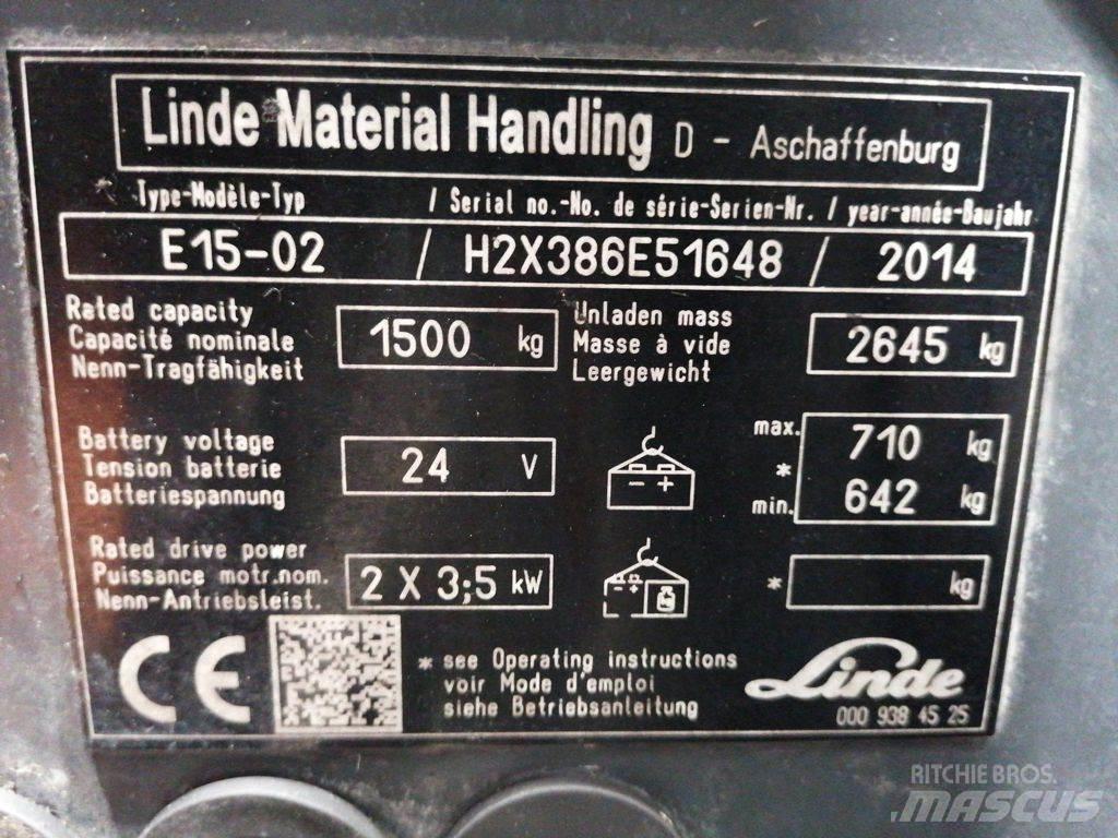 Linde E15-02 Empilhadores eléctricos