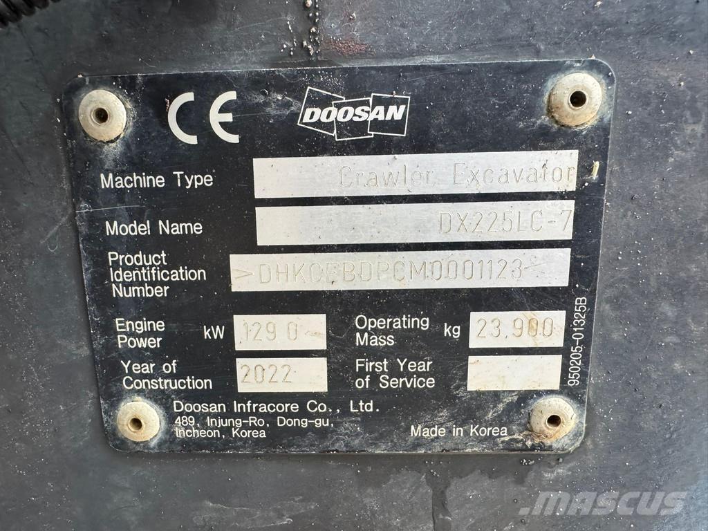 Doosan DX225LC-7 Escavadoras especiais