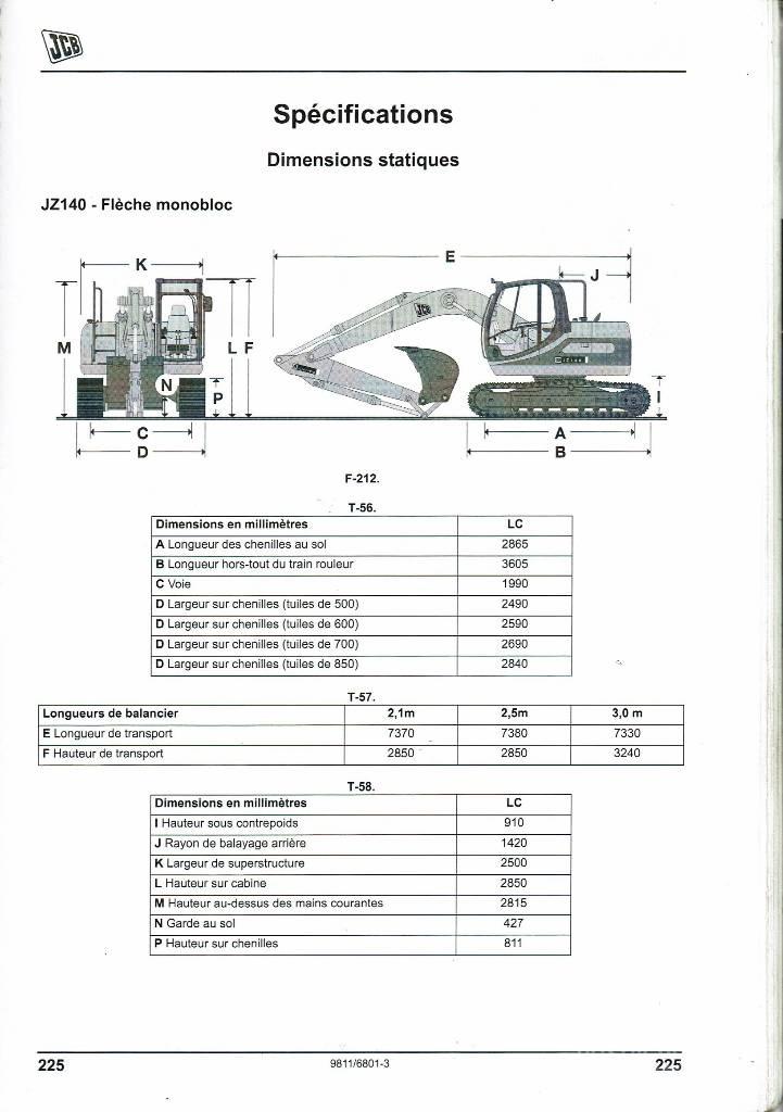 JCB JZ 140 D Escavadoras de rastos