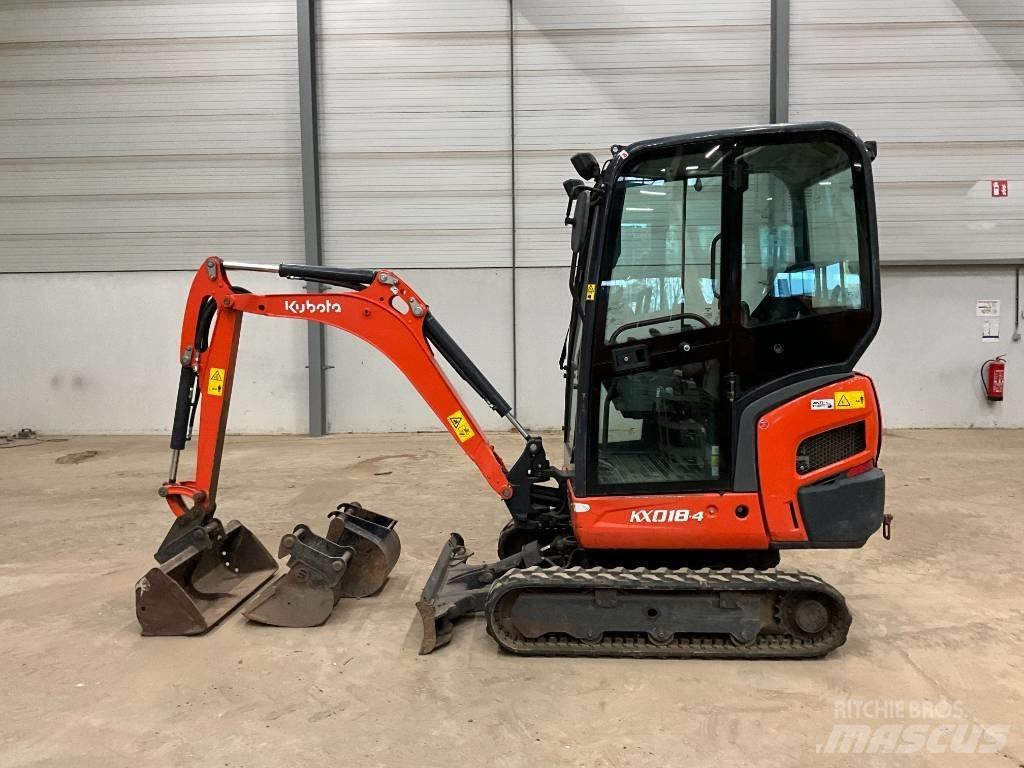 Kubota KX 018-4 Mini Escavadoras <7t