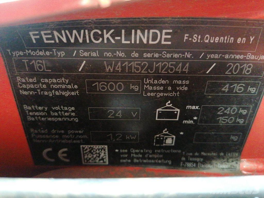 Linde T16L Porta palettes